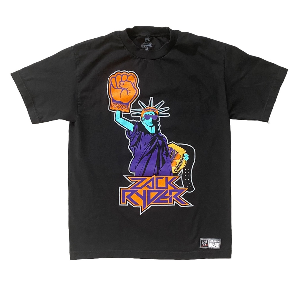 WWE 2012 Zack Ryder T-Shirt Statue of Liberty Graphic – Size M